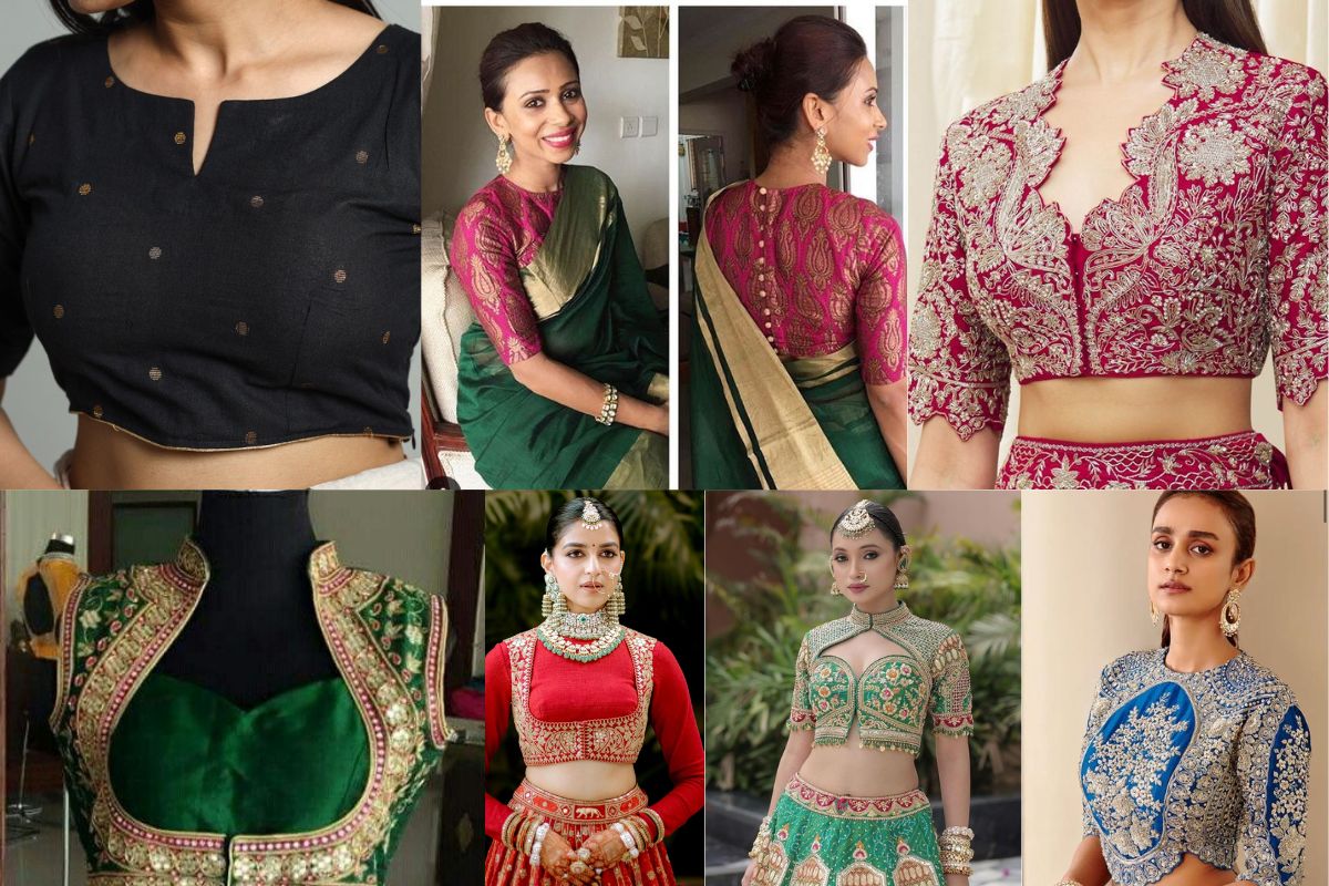 blouse ideas for new bride (Image Source: pinterest)