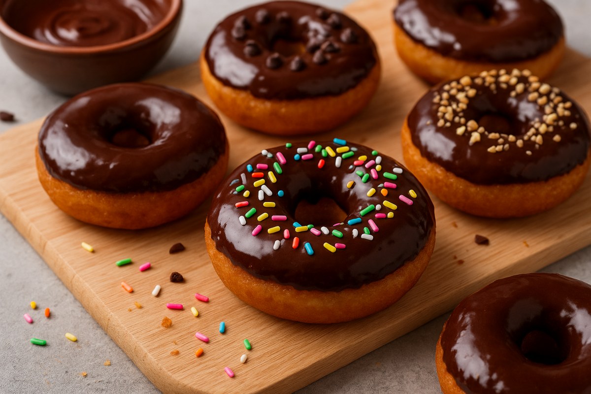 bread chocolate donuts