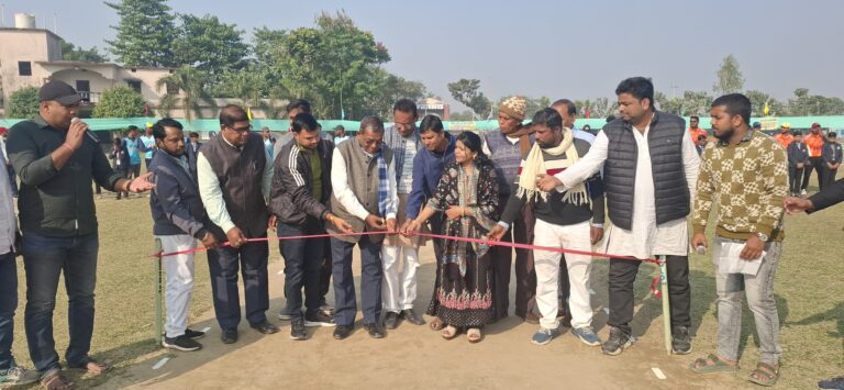 उदघाटन मैच में ड्रीम इलेवन सुपौल की टीम ने श्रीराम इलेवन सहरसा को 06 विकेट से किया पराजित