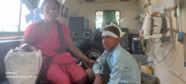 टोटो के धक्के से चालक जख्मी