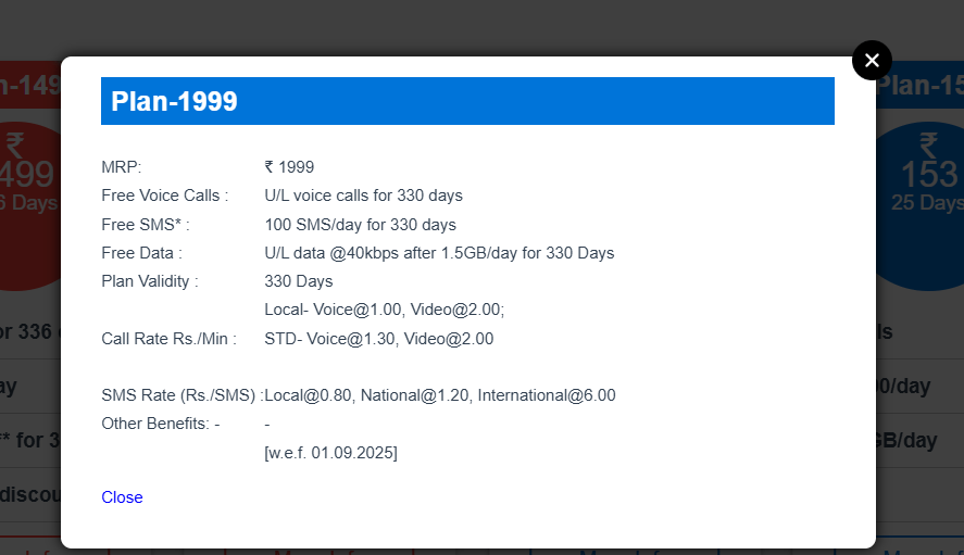 Bsnl का किफायती प्लान, सस्ते में 330 दिनों तक नंबर रहेगा एक्टिव, अनलिमिटेड कॉलिंग से लेकर डेली डेटा का मिलेगा फायदा 1 Image 101