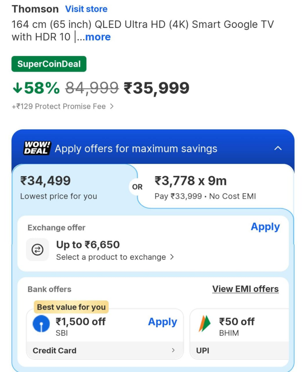 सस्ते में Smart Tv खरीदने का आज गोल्डन चांस, Flipkart Sale खत्म होने से पहले लपक लें ये ऑफर्स 1 Image 126