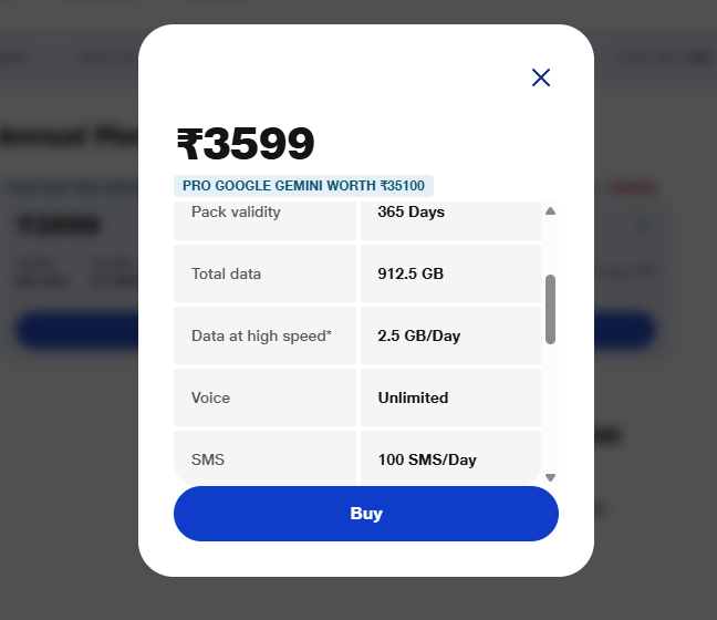 Jio Vs Airtel Vs Vi: किसका 3599 रुपये वाला प्लान है बेस्ट डील? 2 Image 131