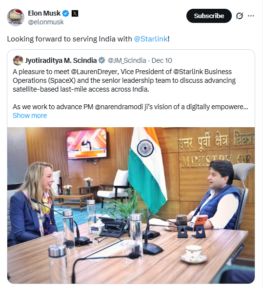 स्टारलिंक की भारत में लॉन्चिंग बेहद करीब, एलन मस्क ने कह दी बड़ी बात 1 Image 136