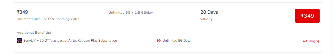28 दिन वाले Airtel प्लान्स की पूरी लिस्ट, कॉलिंग और डेली डेटा के साथ मिलेंगे Ott बेनिफिट्स 5 Image 161