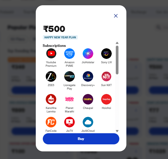 Jio का न्यू ईयर सरप्राइज, पेश किये 3 नये धमाकेदार प्लान्स, फायदे देख तुरंत कर लेंगे रिचार्ज 3 Jio Rs 500 Prepaid Plan