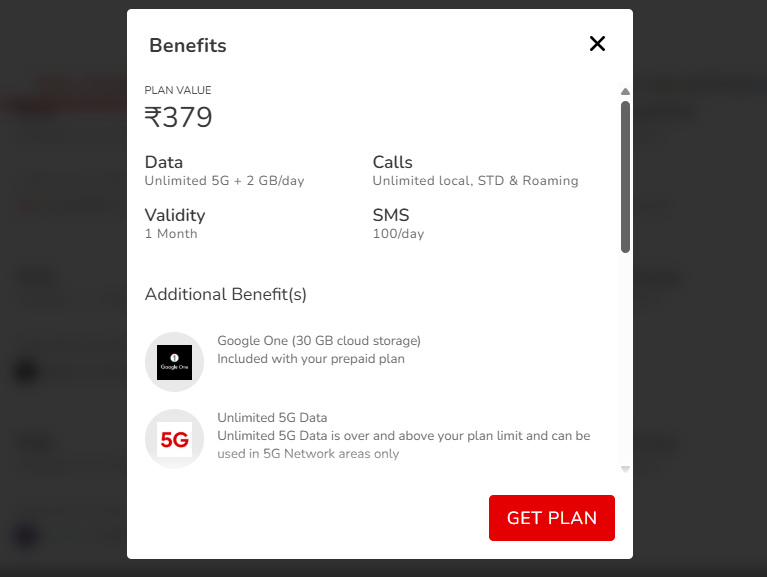 एयरटेल का 1 महीने वाला प्लान