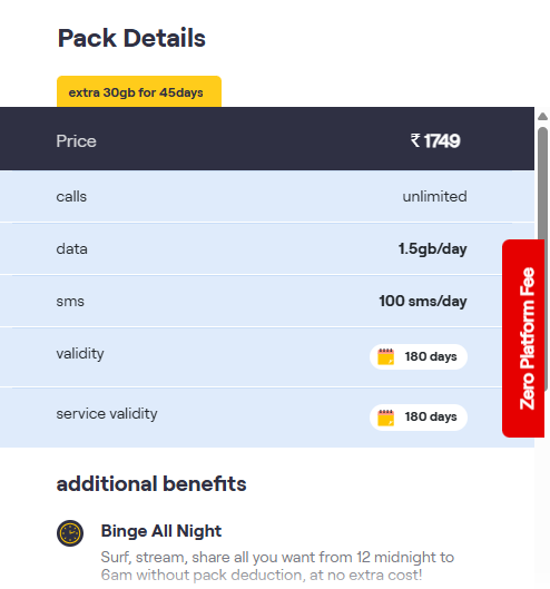 Vi का 180 दिनों वाला जबरदस्त प्लान, डेली डेटा के साथ मिल रहा 30Gb Extra 1 Image 31