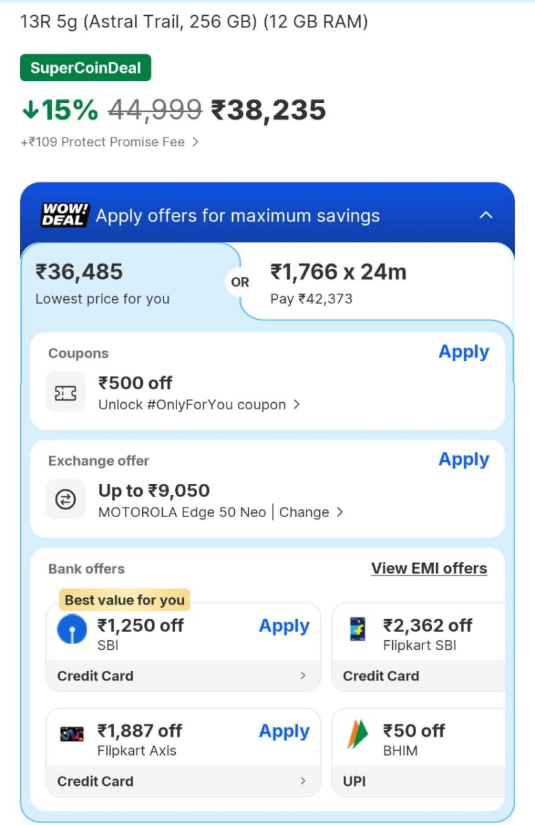 Oneplus 13R हुआ सस्ता, Flipkart Buy Buy Sale में मिल रहा बंपर डिस्काउंट का फायदा 1 Image 95