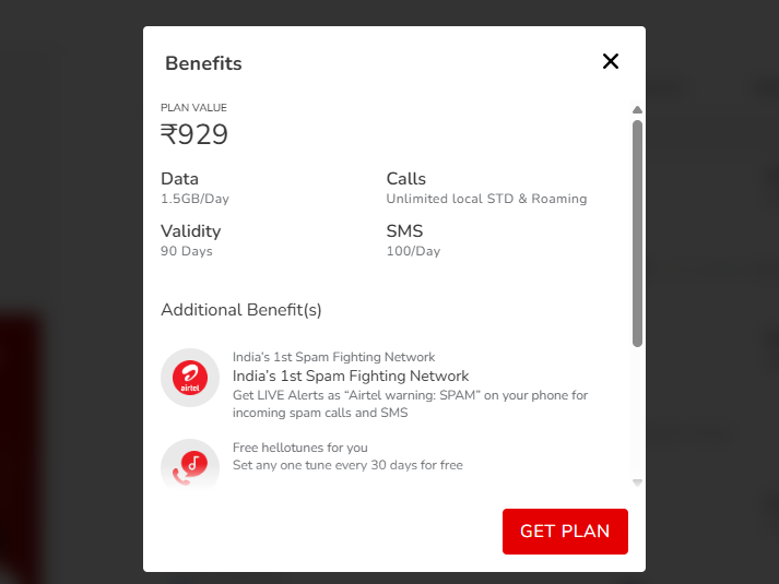Airtel अपने इस प्लान में दे रहा 90 दिनों की वैलिडिटी, साथ में कॉलिंग और डेली डेटा का फायदा भी 1 Image 99