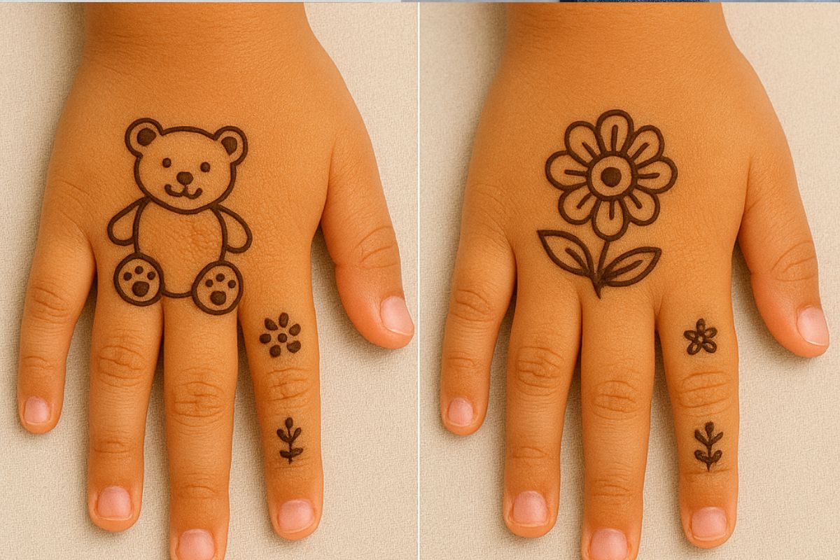 kids mehndi design (AI Generated)
