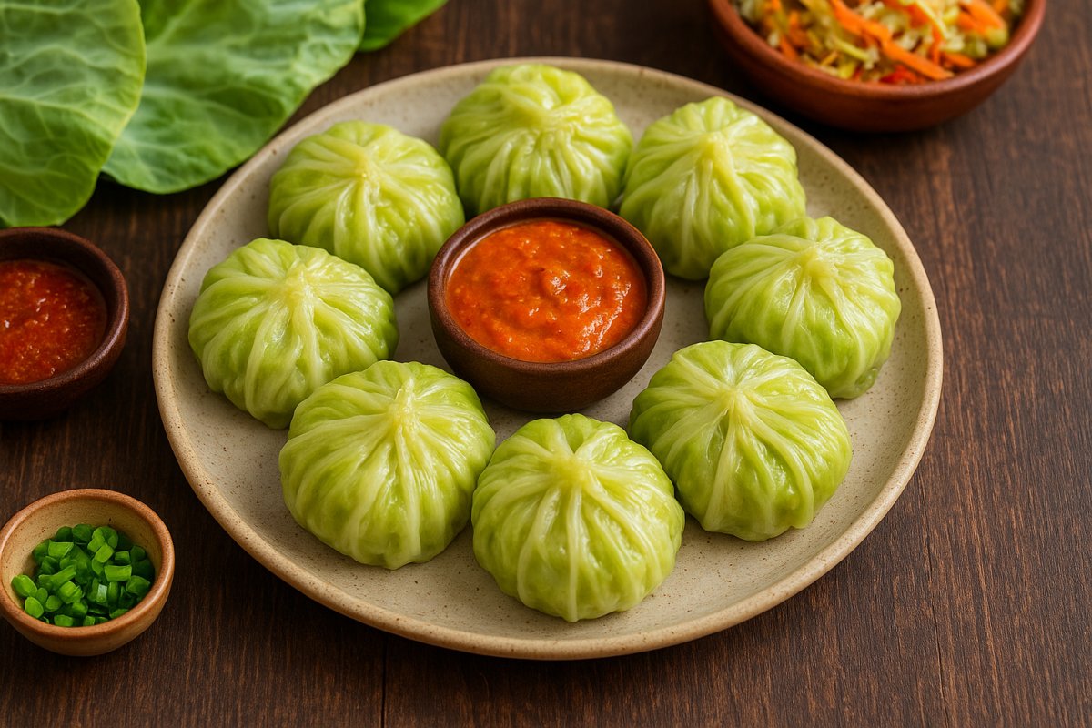 patta gobhi wrap momo