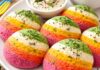 rainbow idli (AI Generated)