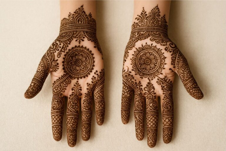 Simple Pongal Mehndi Design: ट्रेडिशन में लगेगा मॉडर्न टच, इस पोंगल हाथों पर रचाएं एआई सिंपल मेहंदी डिजाइन
