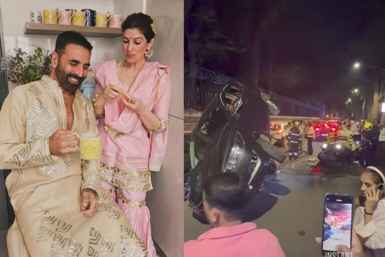 Akshay Kumar Accident: मुंबई में अक्षय कुमार की सुरक्षा गाड़ी का एक्सीडेंट, दो लोगों को आई चोटें, देखें वीडियो