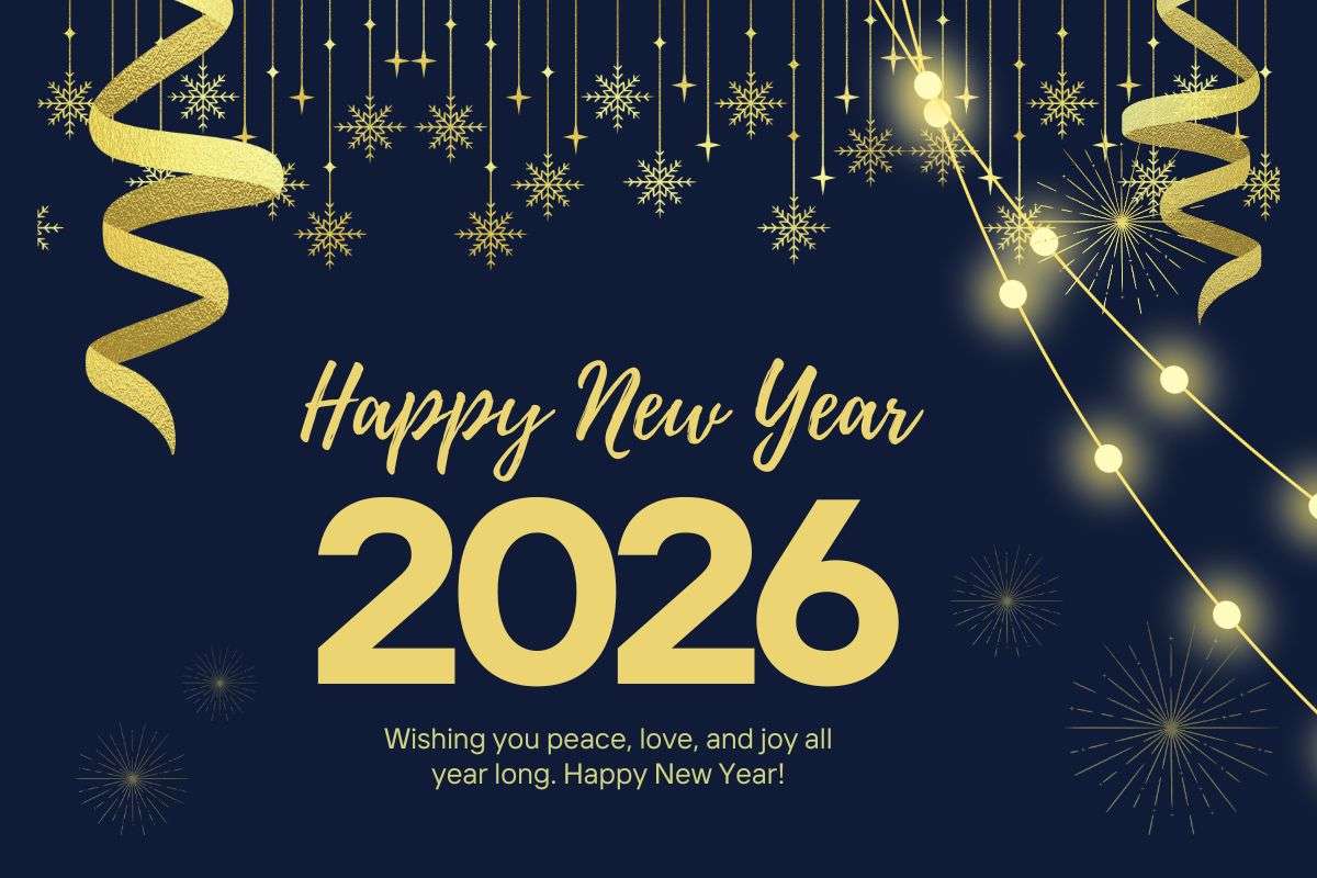 Happy New Year 2026 Wishes: नये साल पर शब्दों में पिरोए जज्बात, इन खास संदेशों के साथ अपनों को दें न्यू ईयर की बधाई 8 हैप्पी न्यू ईयर 2026 इमेज