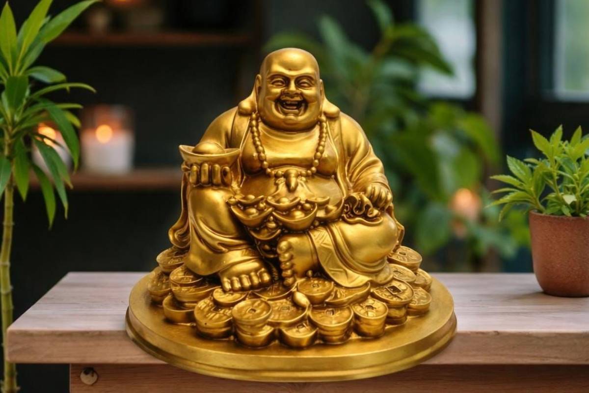 Laughing Buddha Placement Tips As Per Vastu: लाफिंग बुद्धा की मूर्ति रखने से पहले जान लें वास्तु के ये नियम – सिर्फ खुशियां ही देगी दस्तक 1 Laughing Buddha Placement Tips As Per Vastu: लाफिंग बुद्धा की मूर्ति रखते समय किन बातों का रखें ध्यान