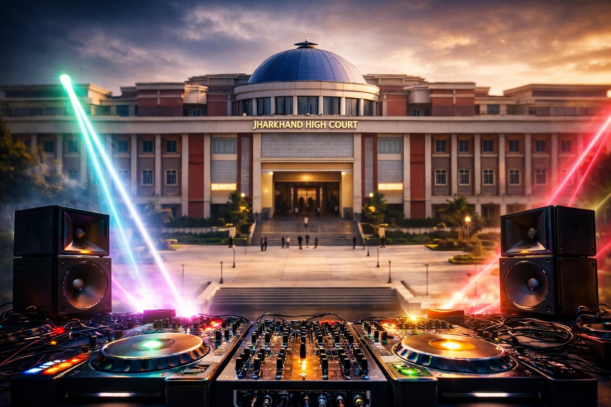 झारखंड हाईकोर्ट के आदेशों के बावजूद रांची में सरस्वती पूजा में बजा डीजे, महिला को हार्डअटैक