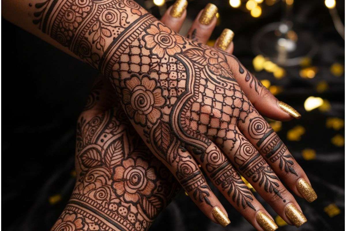 New Year Mehndi Design 2026:न्यू ईयर पार्टी के लिए आसान और खूबसूरत अरबी मेहंदी डिजाइन 6 Khafif Arabic Mehndi