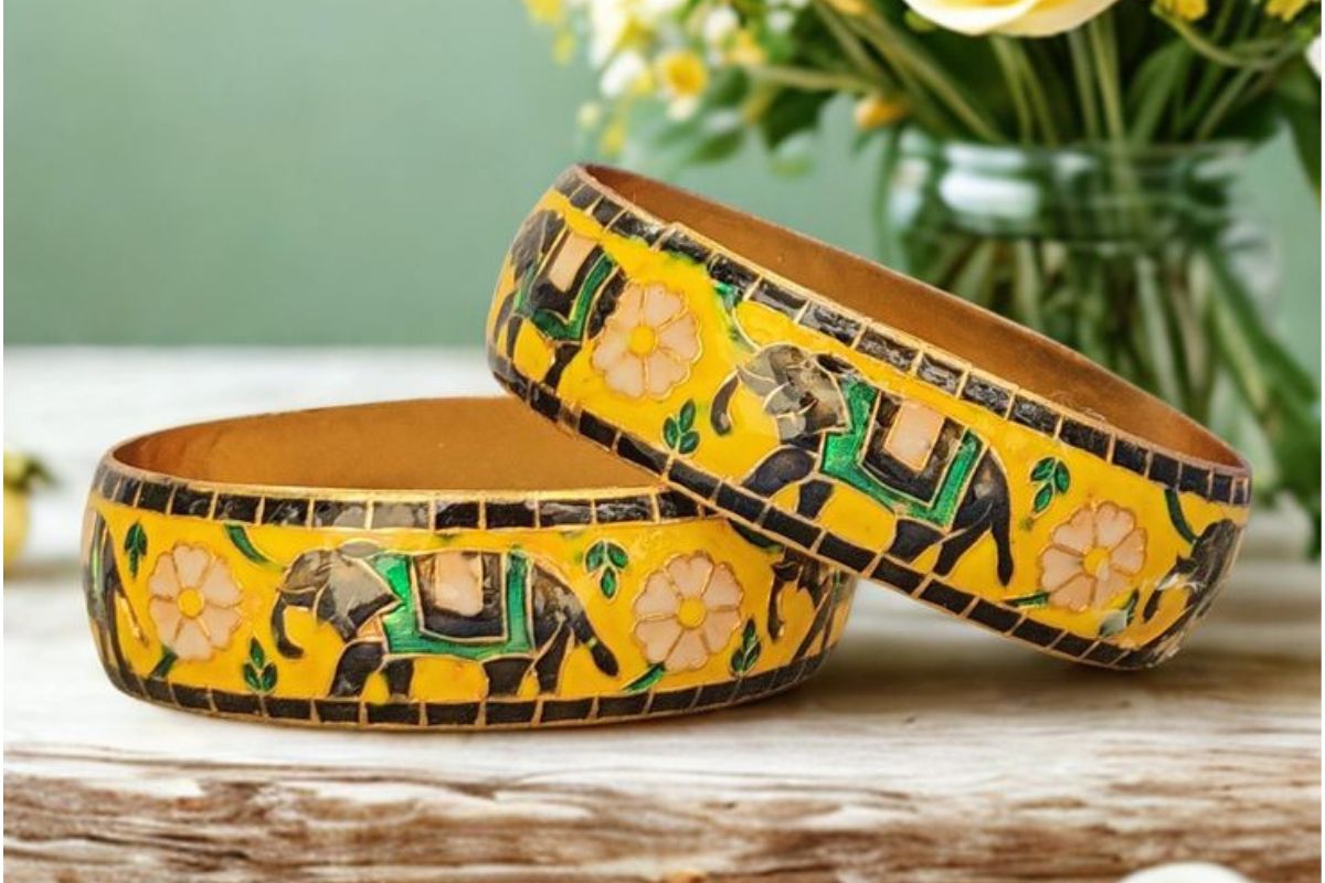 Latest Yellow Bangles Designs For Basant Panchami 2026