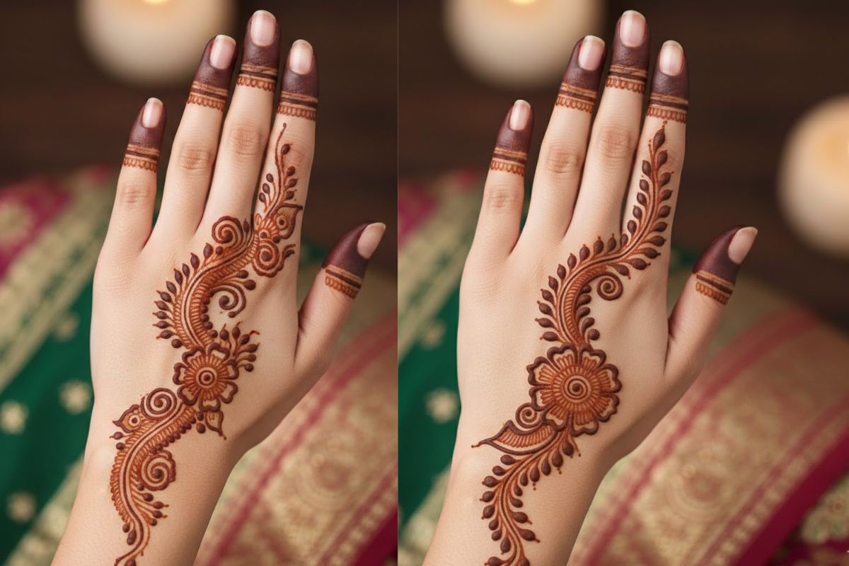 Very Simple Mehndi Design For Hand: अपने हाथों को सजाएं आर्टिस्ट की तरह, यहां देखें सिंपल मेहंदी डिजाइन 4 Simple Arabic Mehndi Design