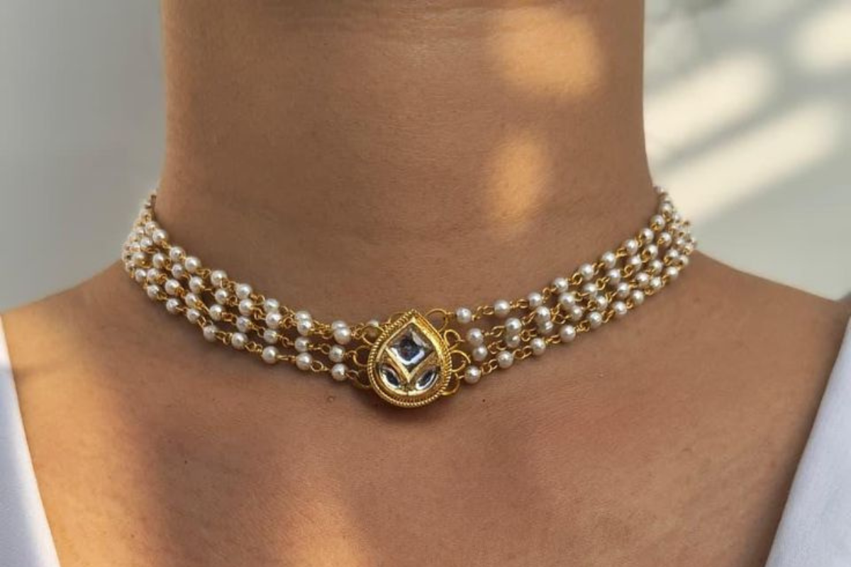 Minimalist Kundan Choker