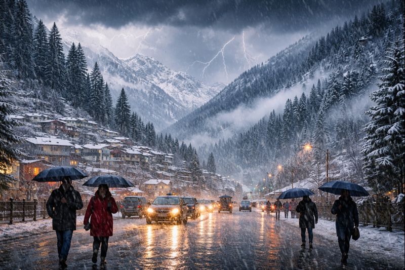 वेस्टर्न डिस्टरबेंस का डबल अटैक, अगले सप्ताह शुरू होगा कश्मीर में बारिश और बर्फबारी का दौर