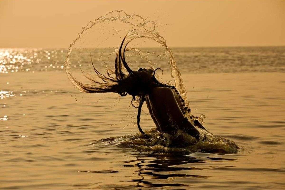 Sadhu Bathing Gangasagar Pilgrimage