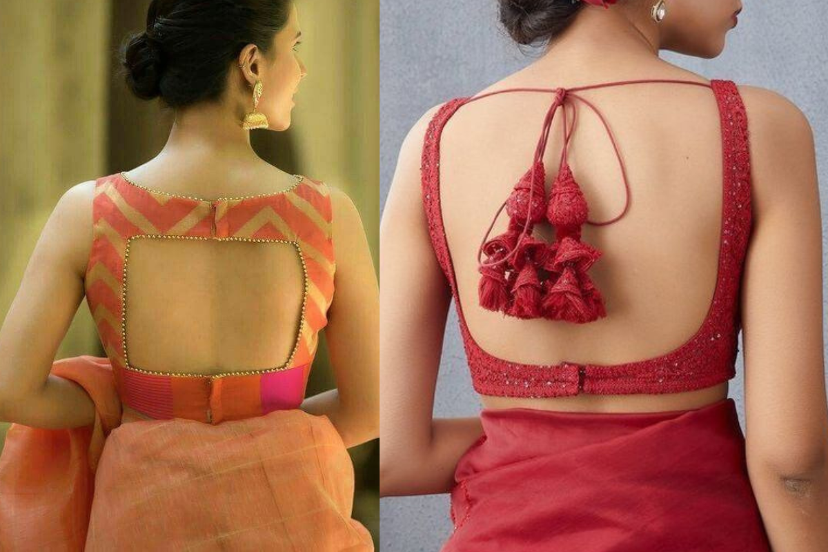 Straight Cut Blouse Back Design