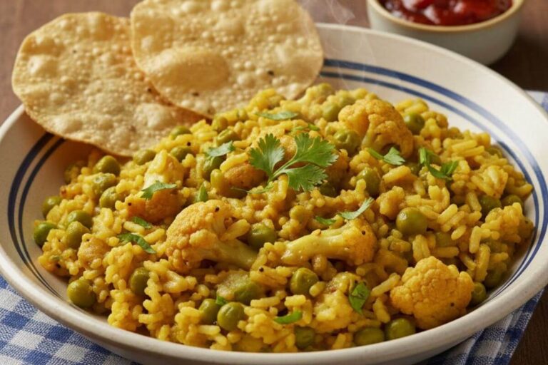 Winter Special Matar Gobhi Khichdi: सर्दियों में लंच के लिए बनाएं विंटर स्पेशल मटर गोभी खिचड़ी, पापड़ या अचार के साथ करें सर्व 