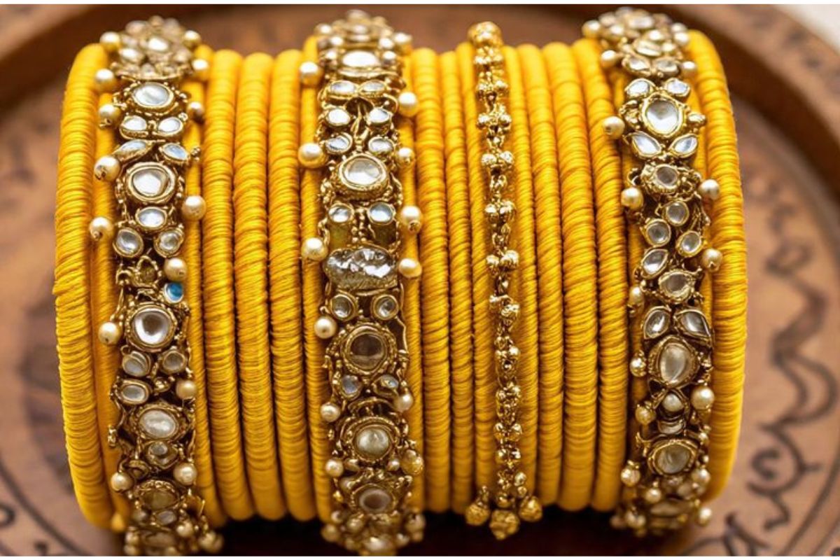 Yellow Bangles Designs For Basant Panchami 1 1