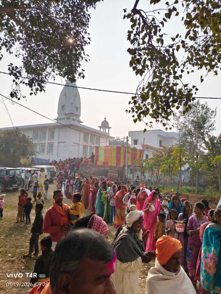 कलशयात्रा के साथ एवती कामख्या धाम पर श्री चंडी महायज्ञ शुरू