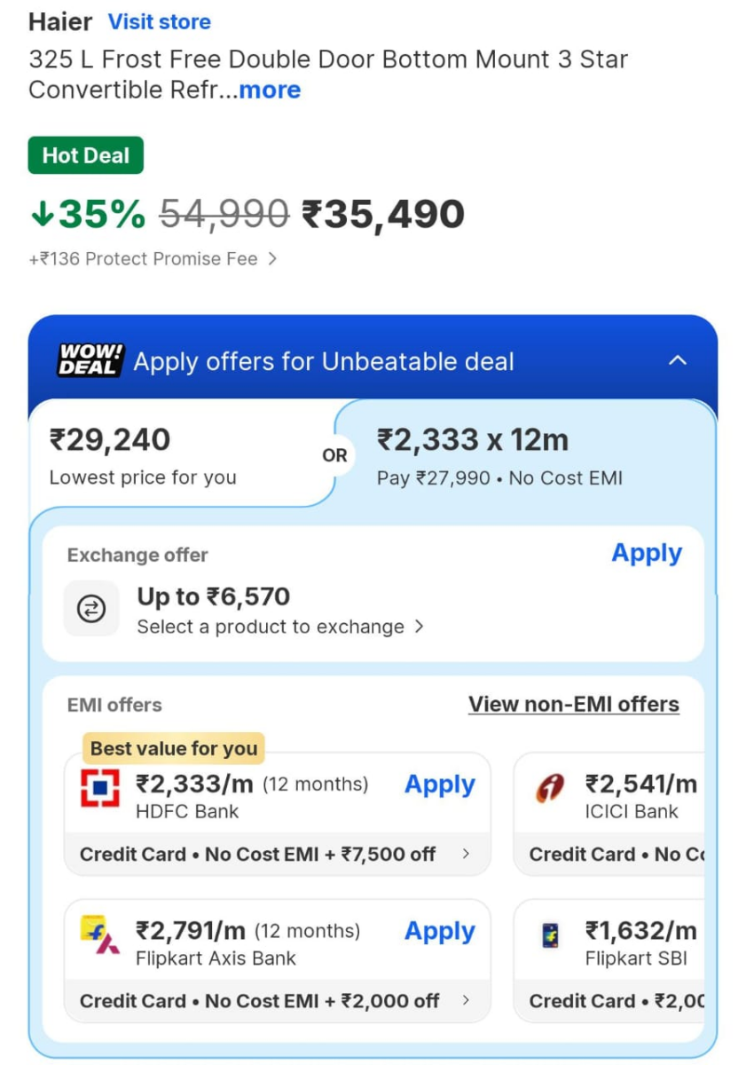 सर्दियों की सबसे Coolest Deal, 30 हजार से कम में मिल रहा Double Door Refrigerator, फटाफट चेक करें ऑफर 3 हायर डबल डोर रेफ्रिजरेटर ईएमआई ऑप्शन