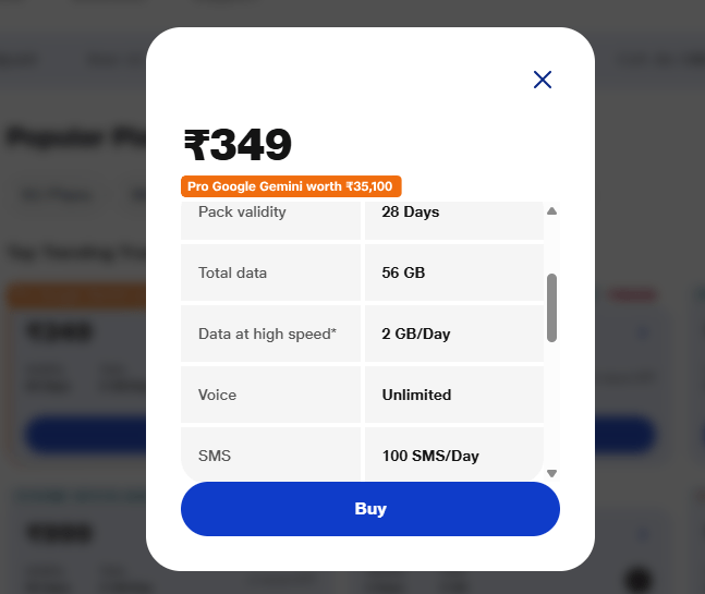349 रुपये में 18 महीने तक फ्री Google Gemini और 2Tb गूगल स्टोरेज, Jio के जबरदस्त ऑफर को ऐसे करें क्लेम 1 Image 141