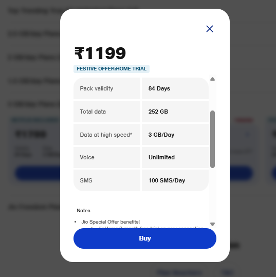 डेटा जल्दी खत्म हो जाता है? Jio के डेली 3Gb Data वाले ये प्लान्स हैं बेस्ट, एंटरटेनमेंट के साथ Ai का भी मिलेगा फायदा 3 Image 339