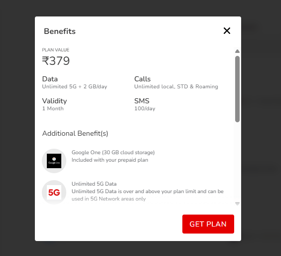 एयरटेल का 379 रुपये वाला प्लान