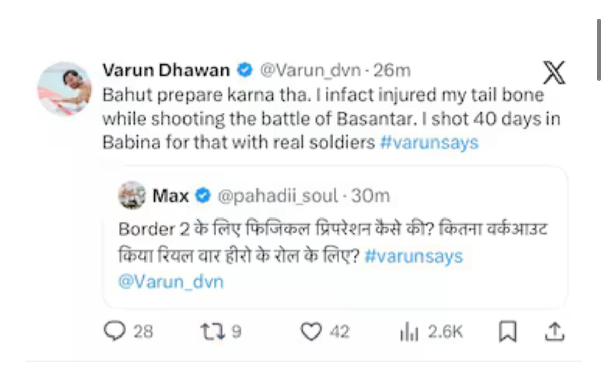 Varun Dhawan: ‘बॉर्डर 2’ के सेट पर घायल हुए थे वरुण धवन, फैंस को बताई शूटिंग के पीछे की कहानी 2 Image 57