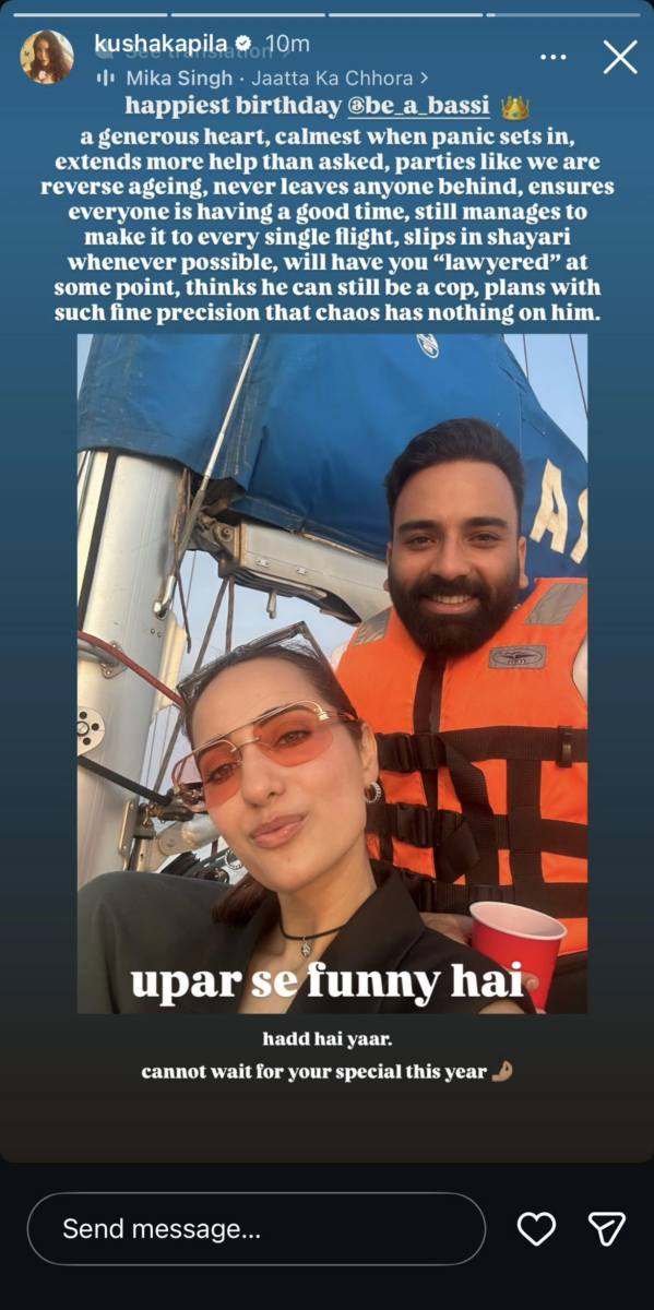 Kusha Kapila Instagram Story Screenshot