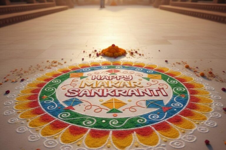 Makar Sankranti Rangoli Design: त्योहार की रौनक बढ़ाएं, मकर संक्रांति के मौके पर बनाएं ये रंगोली डिजाइन