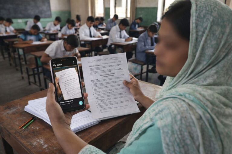 10वीं बोर्ड परीक्षा में शिक्षिका ही करा रहीं चीटिंग, पेपर वॉट्सऐप स्टेटस पर डाला
