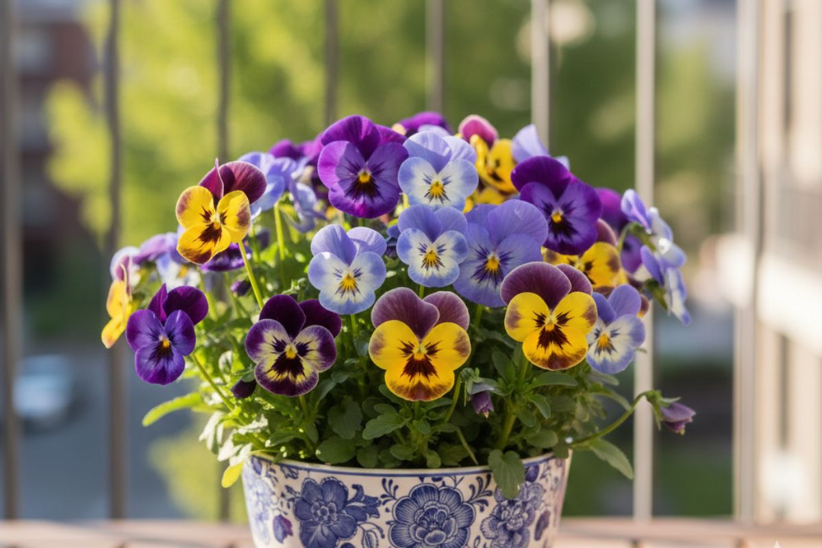 अपनी बालकनी को फूलों से महकाने के लिए लगाएं ये 5 बजट प्लांट्स 6 Pansy Butterfly Flowers Balcony