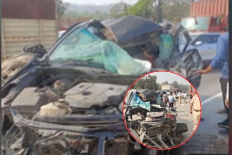कार ट्रक से टकराई, अंतरराष्ट्रीय पिस्टल शूटर संभाजी पाटिल की मौत, सामने आया वीडियो