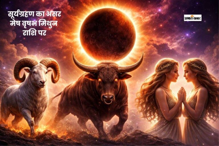 साल 2026 का पहला सूर्यग्रहण, जानें मेष, वृषभ और मिथुन पर कैसा असर?