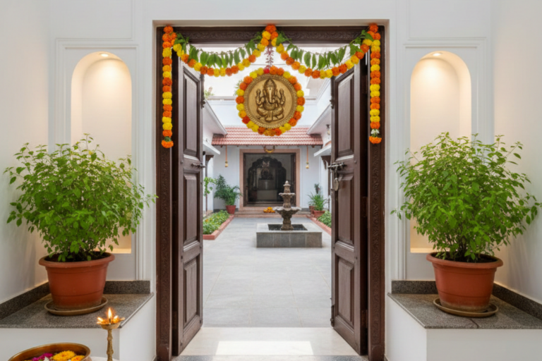 घर की सुख-समृद्धि के लिए मुख्य द्वार पर रखें ये चीजें, खिंची चली आएगी लक्ष्मी