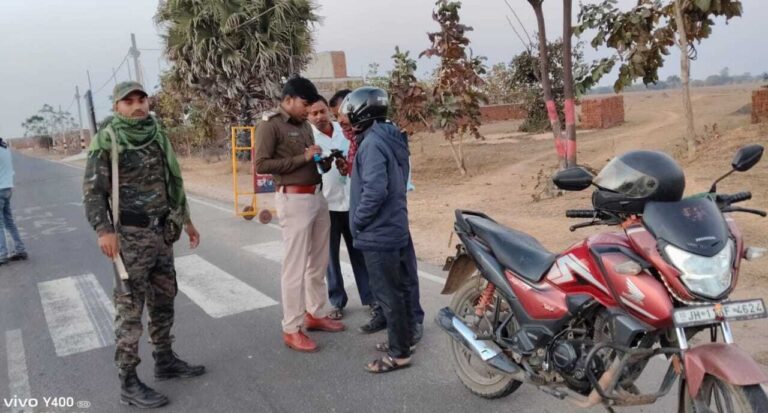 बिचकोड़वा पुलिस ने चलाया वाहन जांच अभियान