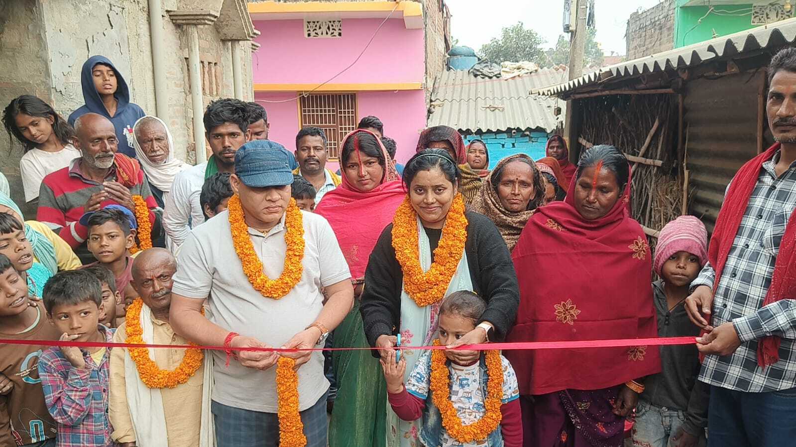 नगर सभापति ने 20 लाख रुपये की लागत से निर्मित दो सड़क का किया उद्घाटन