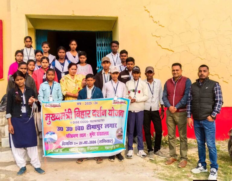 छात्रों ने मुंगेर संग्रहालय का किया शैक्षणिक भ्रमण