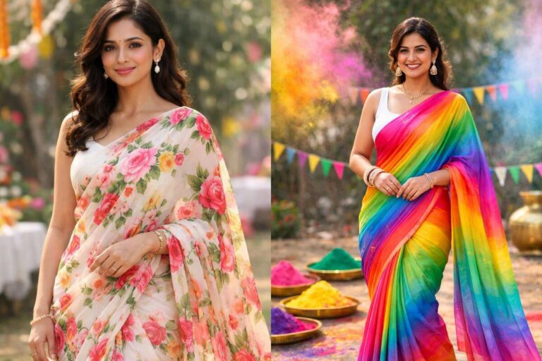 होली पर साड़ी में दिखें सबसे खास और स्टाइलिश, ट्राई करें ये आइडियाज 