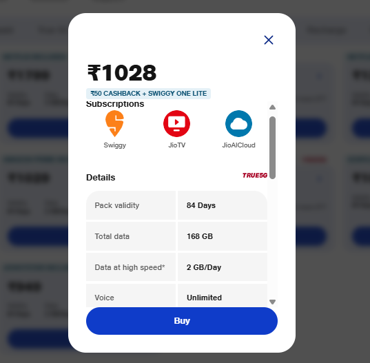 Jio Recharge Plans: डेटा-कॉलिंग या Ott, बजट और जरूरत के हिसाब से चुनें 84 दिनों वाला बेस्ट प्लान 7 1028 रुपये वाला प्लान