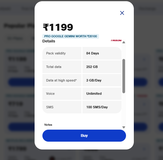Jio Recharge Plans: डेटा-कॉलिंग या Ott, बजट और जरूरत के हिसाब से चुनें 84 दिनों वाला बेस्ट प्लान 9 1199 रुपये वाला प्लान